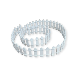 Gartenzaun weiß lang